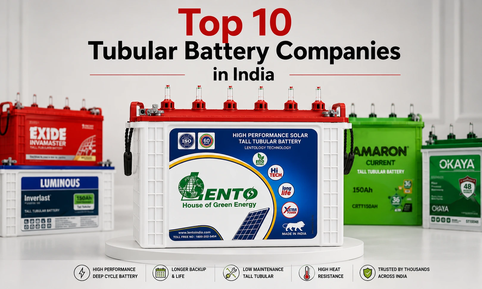 Top 10 Tubular Battery Companies in India